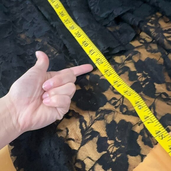 Origami Jacket Duster Women 0 Black Western Festival Lace Denim Button Up Boho - Picture 13 of 16